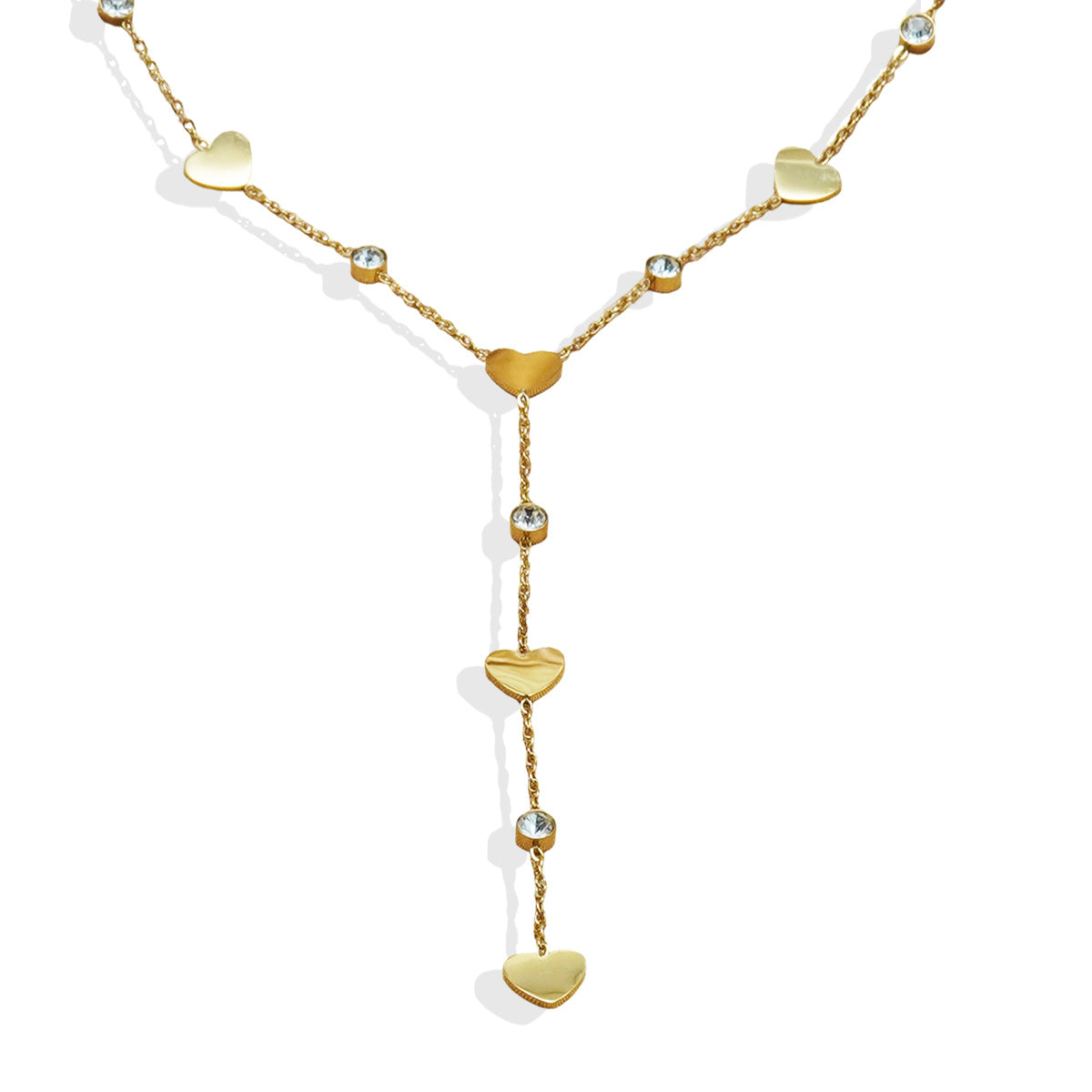 Auravelle Modern Minimalist Rhinestone Pendant Necklace – Timeless Elegance, Consciously Crafted
