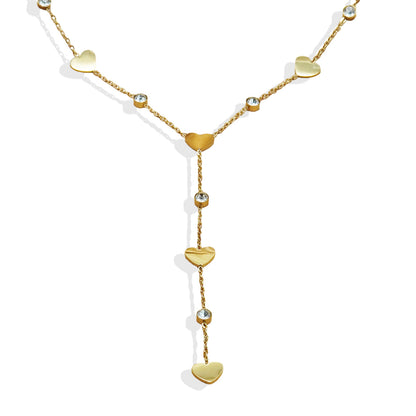 Auravelle Modern Minimalist Rhinestone Pendant Necklace – Timeless Elegance, Consciously Crafted