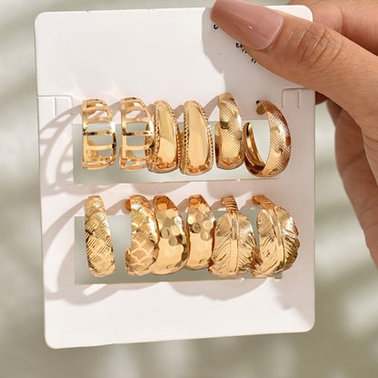 Auravelle Gold & Silver Dual-Tone Stud Earrings Set – Timeless Elegance, Everyday Versatility