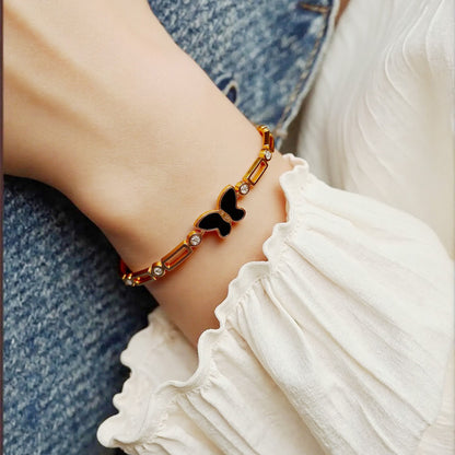 Auravelle Black Butterfly Bracelet – Grace in Every Detail