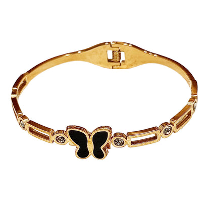 Auravelle Black Butterfly Bracelet – Grace in Every Detail