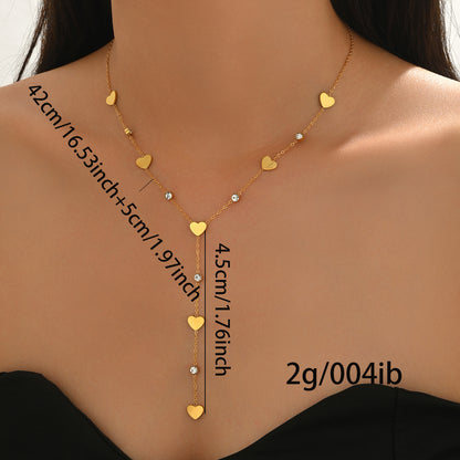 Auravelle Modern Minimalist Rhinestone Pendant Necklace – Timeless Elegance, Consciously Crafted