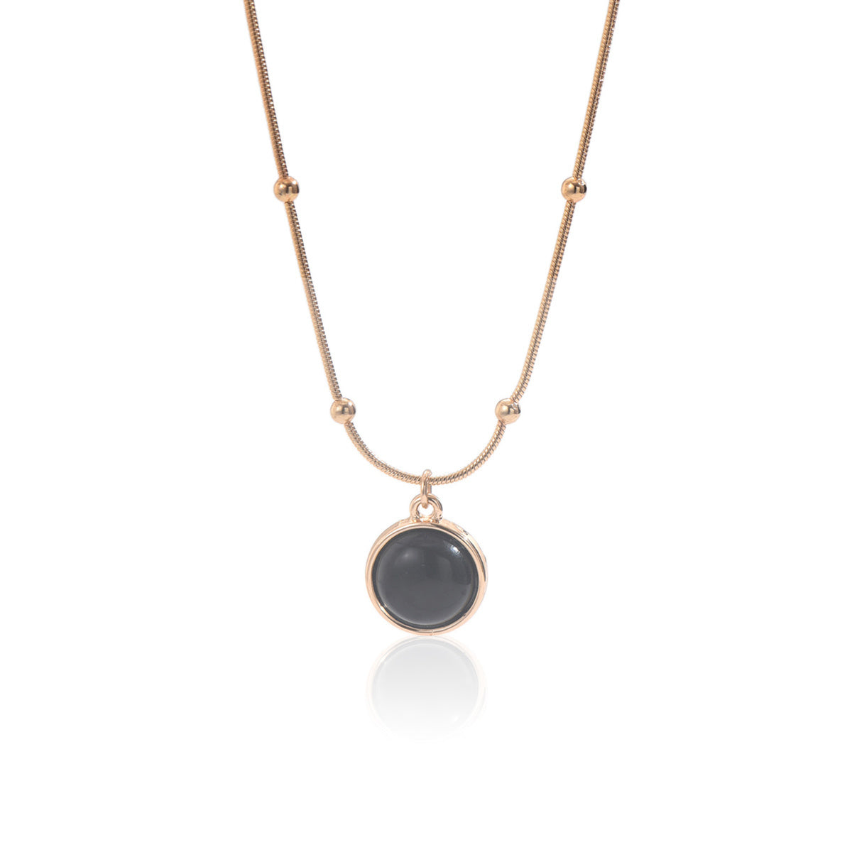 Auravelle Minimalist Stainless Steel Pendant Necklace – Understated Elegance, Crafted to Last