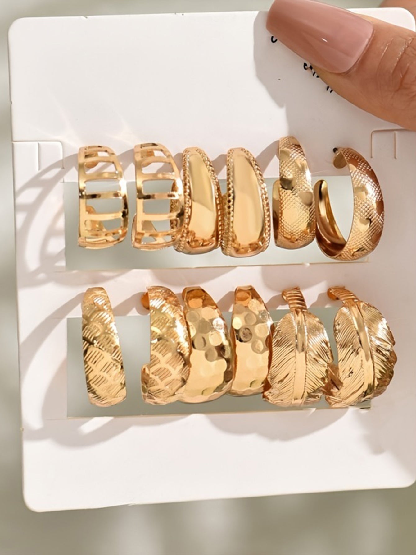 Auravelle Gold & Silver Dual-Tone Stud Earrings Set – Timeless Elegance, Everyday Versatility